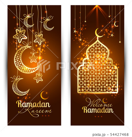 Vector illustration arabic ramadan kareem banners Vector illustration arabic ramadan kareem banners 54427468