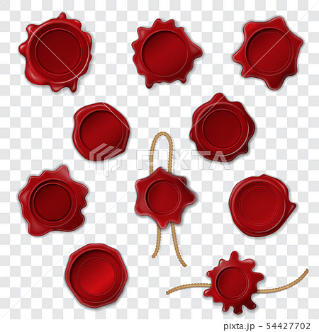 Wax seal vector vintage sealing stamp label on certificate and blank waxseal insignia mail letter Wax seal vector vintage sealing stamp label on certificate and blank waxseal insignia mail letter 54427702