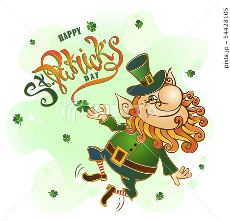 St. Patrick's day.Lettering. Holiday card . Vector St. Patrick's day.Lettering. Holiday card . Vector 54428105