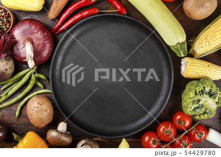 vegetables on the table place for text vegetables on the table place for text 54429780