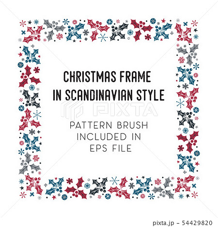Christmas frame and brush with corner tiles Christmas frame and brush with corner tiles 54429820