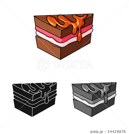 Vector illustration of confectionery and culinary symbol. Collection of confectionery and product 54429876