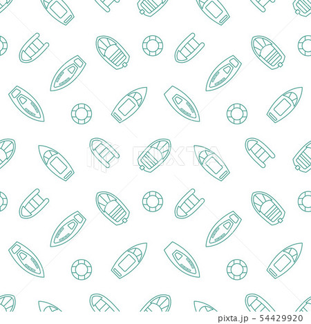 Boats silhouettes seamless pattern 54429920