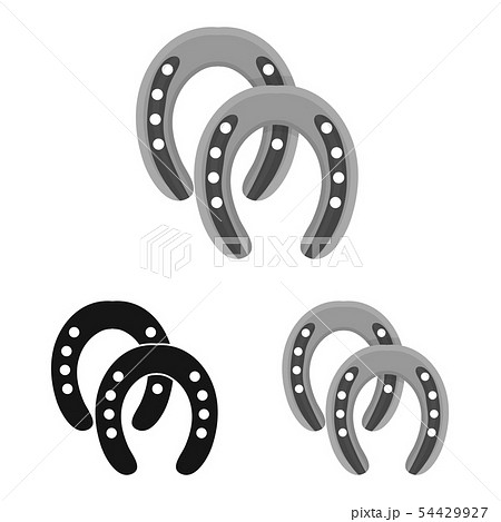 Vector illustration of equipment and riding icon. Set of equipment and competition stock symbol for 54429927