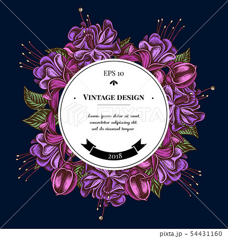 Badge over design with fuchsia 54431160