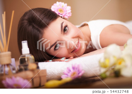 Spa. Body care. Spa body massage treatment. 54432748