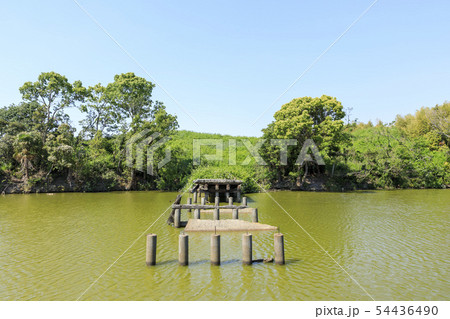 大阪・いたすけ古墳・世界遺産・（橋の上にタヌキ） 54436490