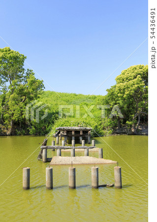 大阪・いたすけ古墳・世界遺産・（橋の上にタヌキ） 54436491