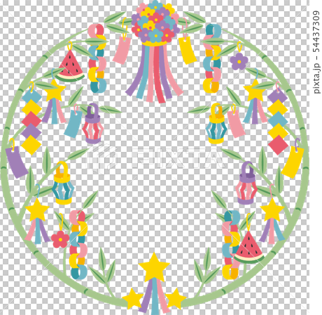 Tanabata圓形框架 54437309