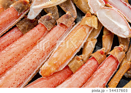 新鮮で美味しい茹でた蟹 54437603
