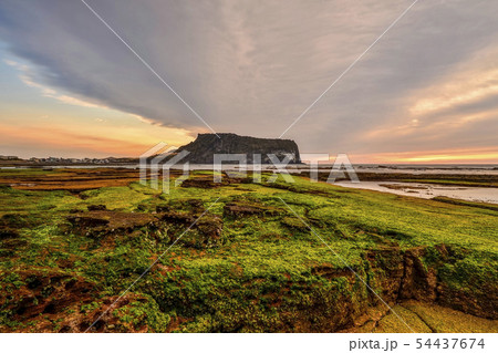 城山日出峰 光打撃海岸 西帰浦市 54437674