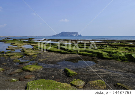 城山日出峰 風景 海 54437763