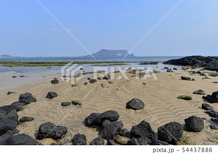 城山日出峰 風景 海 54437886