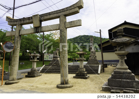 五流尊瀧院　日本第一熊野神社　鳥居　参道　新熊野三山　岡山県倉敷市郷内 54438202