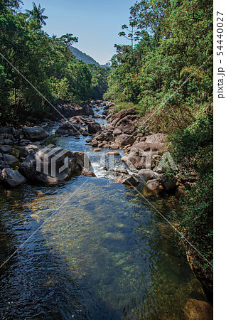Small waterfall lagoon in the middle of forest at Small waterfall lagoon in the middle of forest at 54440027