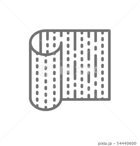 Bamboo sushi mat line icon. Bamboo sushi mat line icon. 54440600