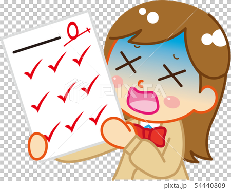 High school girl who got 0 points - Stock Illustration [54440809] - PIXTA