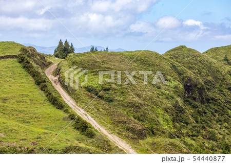 Meadows and pastures in the mountains of Sao 54440877