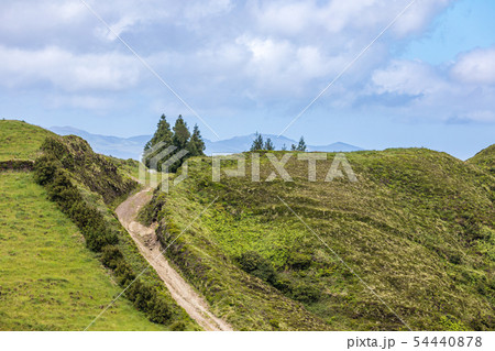 Meadows and pastures in the mountains of Sao 54440878