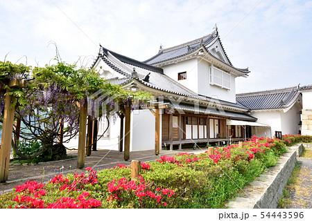 津山城備中櫓 津山城 日本100名城 鶴山城 鶴山公園 岡山県津山市 の写真素材