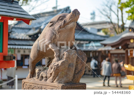 護王神社 狛イノシシ 54448360