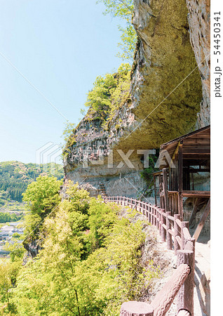 大分県　羅漢寺・古羅漢　探勝道と青空 54450341