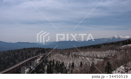 Mountain Ridge in rural Hokkaido Japan Mountain Ridge in rural Hokkaido Japan 54450519