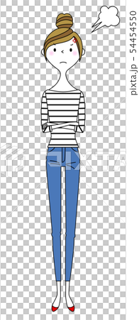 若い女性　ママ　怒る 54454550