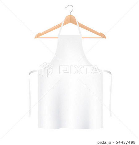 White Aprons Isolated White background White Aprons Isolated White background 54457499
