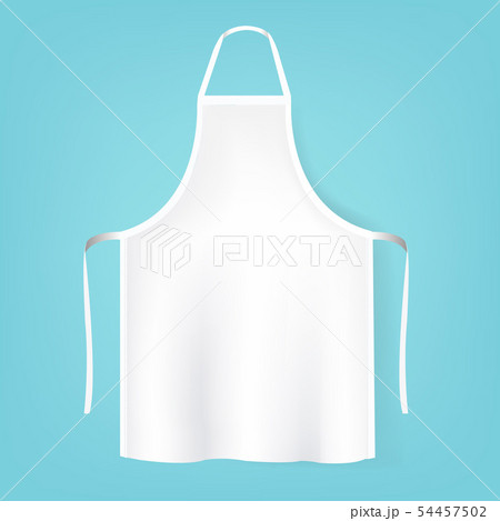 White Aprons Isolated Mint Background White Aprons Isolated Mint Background 54457502
