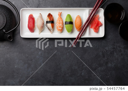 Japanese sushi set 54457764