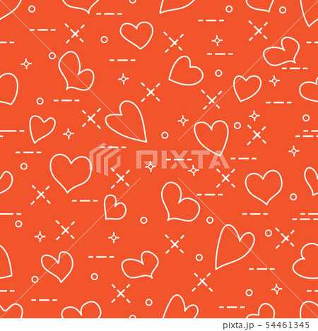 Cute seamless pattern with hearts Valentine's Cute seamless pattern with hearts Valentine's 54461345