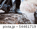 Trials motorcycle while competition in nature 54461719