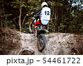 Trials motorcycle in competition 54461722