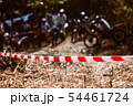 Close-up of barricade plastic rope 54461724