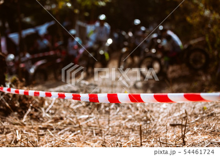 Close-up of barricade plastic rope 54461724
