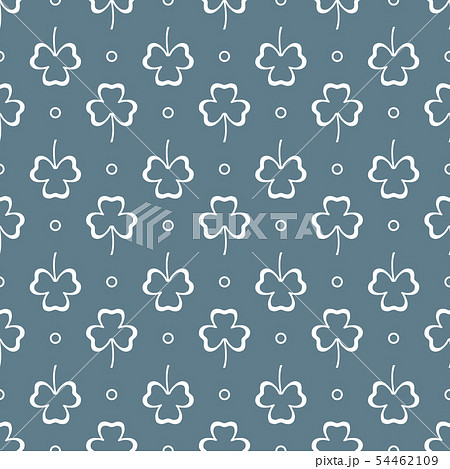 Seamless Pattern Clover Leaves St Patrick S Dayのイラスト素材