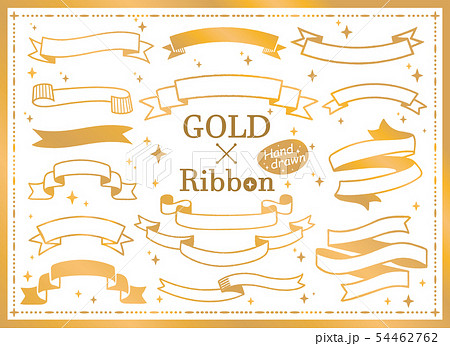 Gold Ribbon Frame Stock Illustration