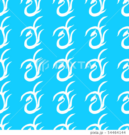 Seamless pattern of hand drawn vector dragon Seamless pattern of hand drawn vector dragon 54464144
