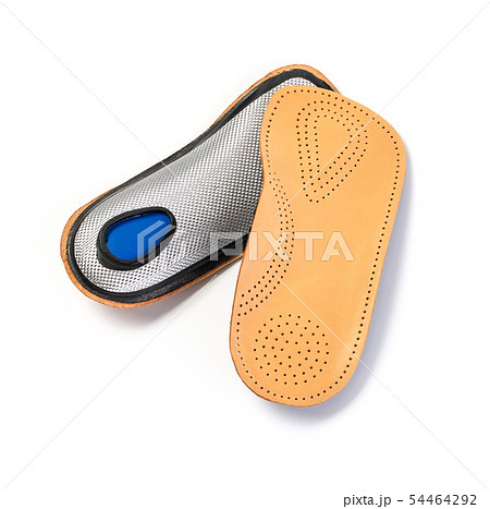 orthotics insoles on a white background 54464292
