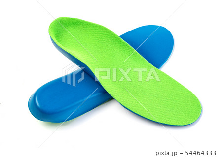 orthotics insoles on a white background 54464333