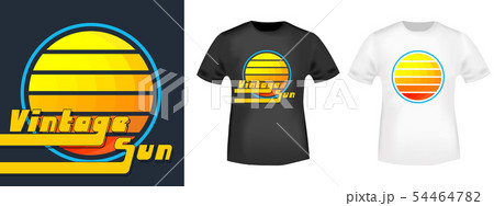 Vintage sun t-shirt print for t shirts applique, Vintage sun t-shirt print for t shirts applique, 54464782
