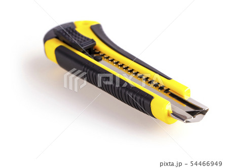 The paper knife isolated on white background 54466949