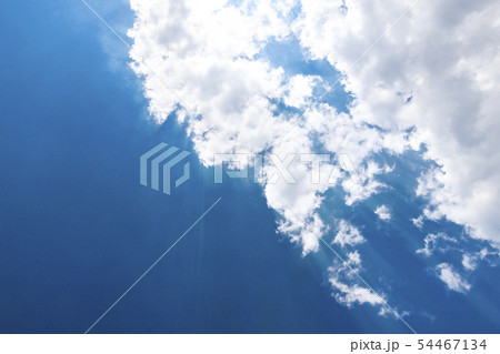 The blue sky with white clouds 54467134