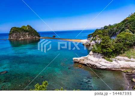 （静岡県）堂ヶ島　瀬浜海岸・三四郎島　トンボロ 54467393