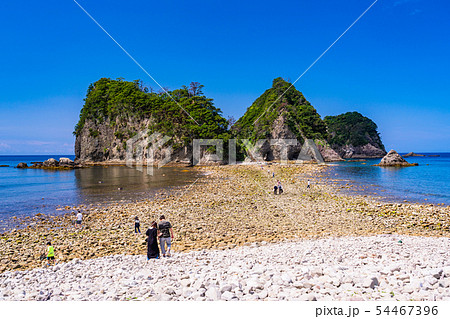 (静岡県)堂ヶ島 瀬浜海岸・三四郎島 トンボロ (静岡県)堂ヶ島 瀬浜海岸・三四郎島 トンボロ 54467396