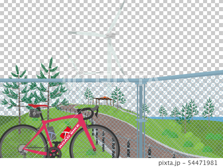 風力和公路自行車Hibiki 54471981