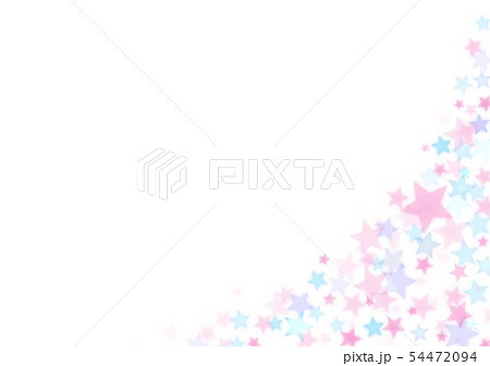 青とピンク色星キラキライメージ背景のイラスト素材