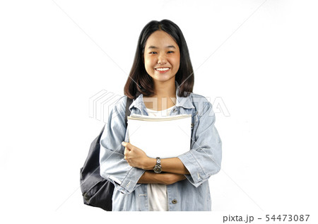 An Asian young student lady An Asian young student lady 54473087