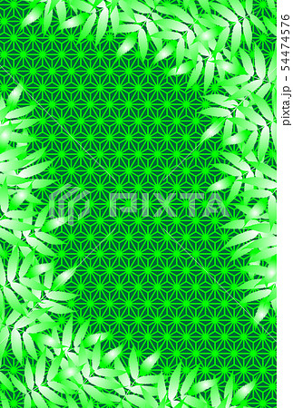 和風イラスト背景素材 麻葉模様 七夕祭り 夏 ベクター 無料 フリーサイズ イベント広告宣伝ポスターのイラスト素材